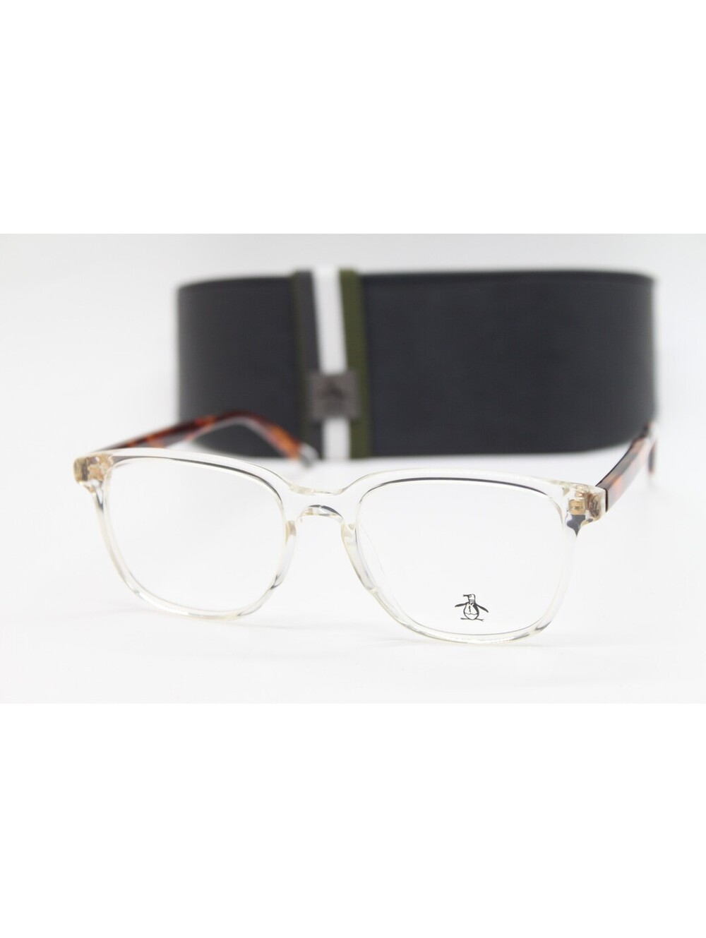 NEW PENGUIN THE TOMMY CR CRYSTAL TORTOISE AUTHENTIC EYEGLASSES W/CASE 47-16